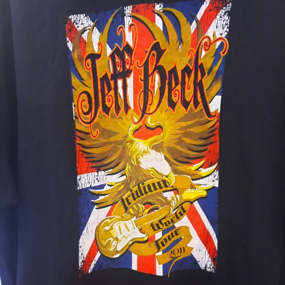 Jeff Beck 2011 US World Tour Short Sleeve Tee Shirt 2X - Picture 3 of 12